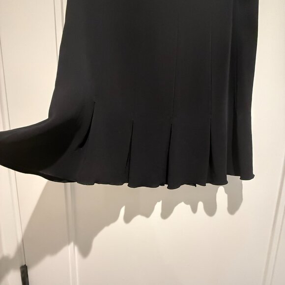 Rachel Zoe black A-line mini skirt with front slits. Elegant, simple. - Picture 6 of 6